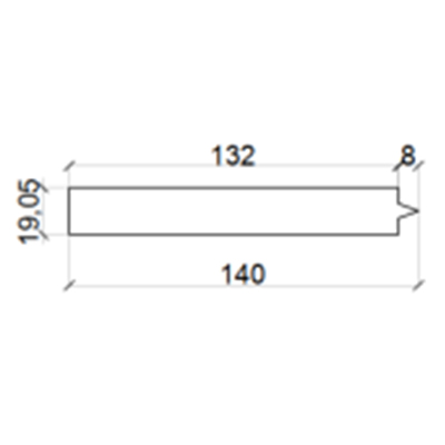 Double Side Big Rail Pvc Shutter Components
