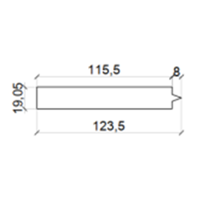 Double Side Narrow Rail Pvc Shutter Components